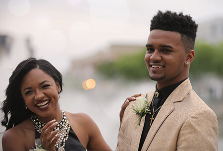 couple on a prom