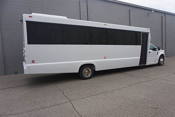 ample party bus exterior