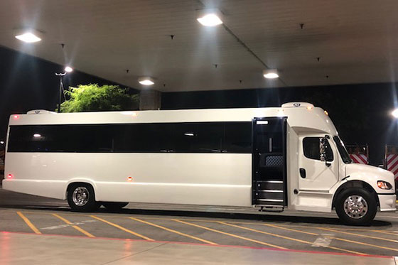 large party bus exterior